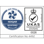 Cert No. 4492 ISO 9001 logo